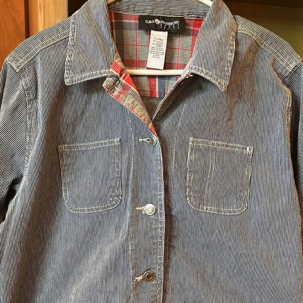 Sag Harbor Jean Shirt-Jacket XL Petite